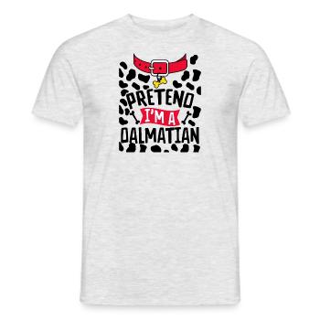 Halloween Dalmatian Dog Costume Dog Owner - Men's T-Shirt - heather grey - Front - AI Model Male 178 dark (178cm)