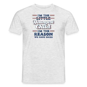 Family Kids Siblings Funny Gift Idea - Men's T-Shirt - heather grey - Front - AI Model Male 178 dark (178cm)