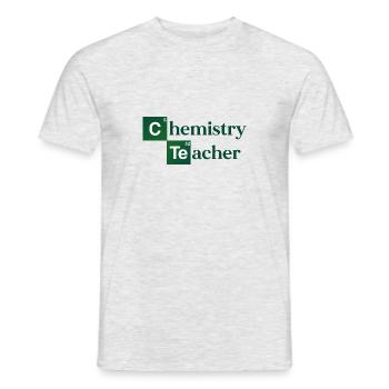 Chemistry Teacher Gift - Chemist School Laboratory - Men's T-Shirt - heather grey - Front - AI Model Male 178 dark (178cm)