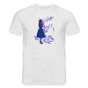 pink hawk - Men's T-Shirt - heather grey - Front - AI Model Male 178 dark (178cm)