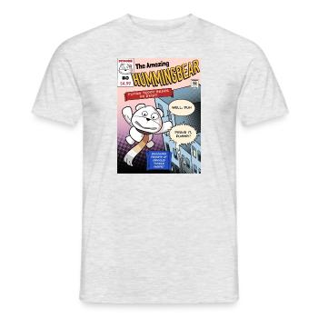 Der erstaunliche Hummingbear #0 - Männer T-Shirt - Grau meliert - Vorne - AI Model Male 178 dark (178cm)