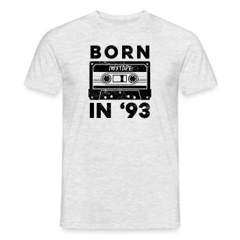 1993 Vintage Birthday Gift Idea Mixtape - T-shirt homme - gris chiné - Devant - AI Model Male 178 dark (178cm)