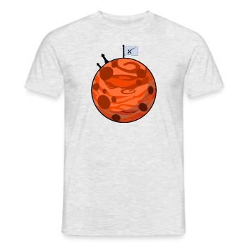 Conqueror mars - T-shirt homme - gris chiné - Devant - AI Model Male 178 dark (178cm)