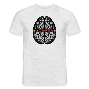 Free your mind! - Männer T-Shirt - Grau meliert - Vorne - AI Model Male 178 dark (178cm)