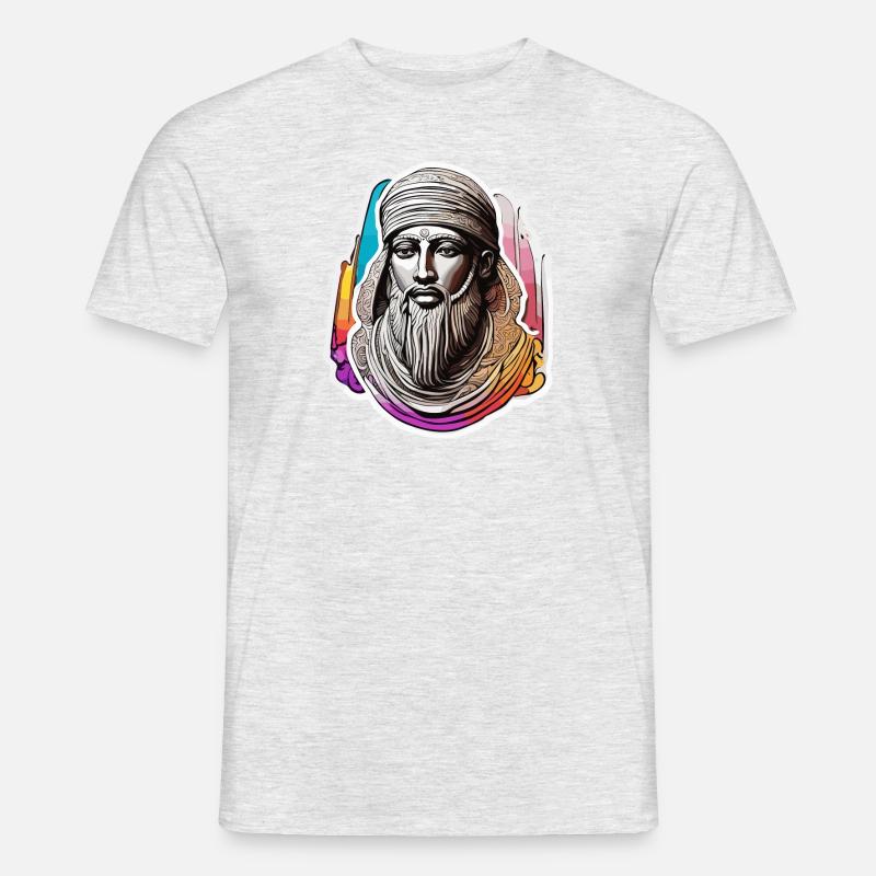 Egypt / Pharaoh / Mummies / Hieroglyphics / Sphinx - Men's T-Shirt - heather grey