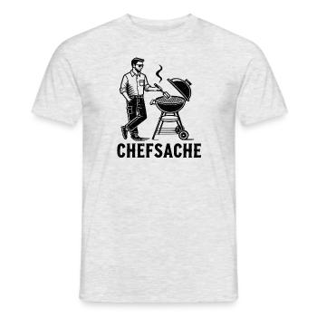 Grillen - Männer T-Shirt - Grau meliert - Vorne - AI Model Male 178 dark (178cm)