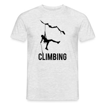 Climbing - T-shirt homme - gris chiné - Devant - AI Model Male 178 dark (178cm)