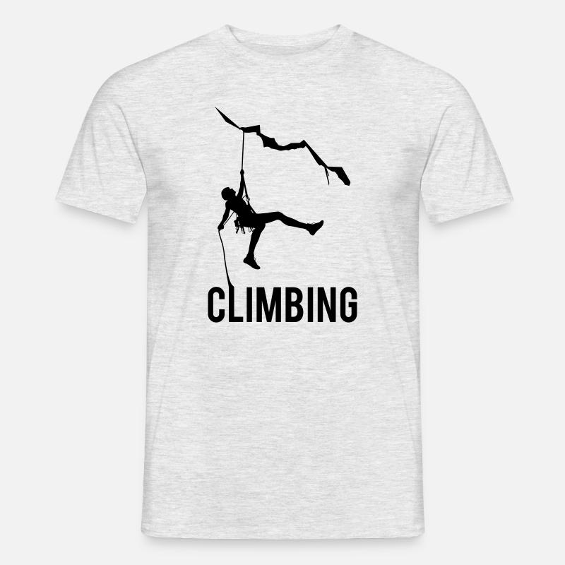 Climbing - Männer T-Shirt - Grau meliert