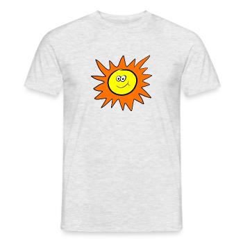 Sun - Männer T-Shirt - Grau meliert - Vorne - AI Model Male 178 dark (178cm)