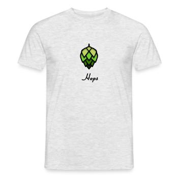 Hops - Men's T-Shirt - heather grey - Front - AI Model Male 178 dark (178cm)