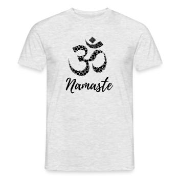 Namaste - T-shirt homme - gris chiné - Devant - AI Model Male 178 dark (178cm)