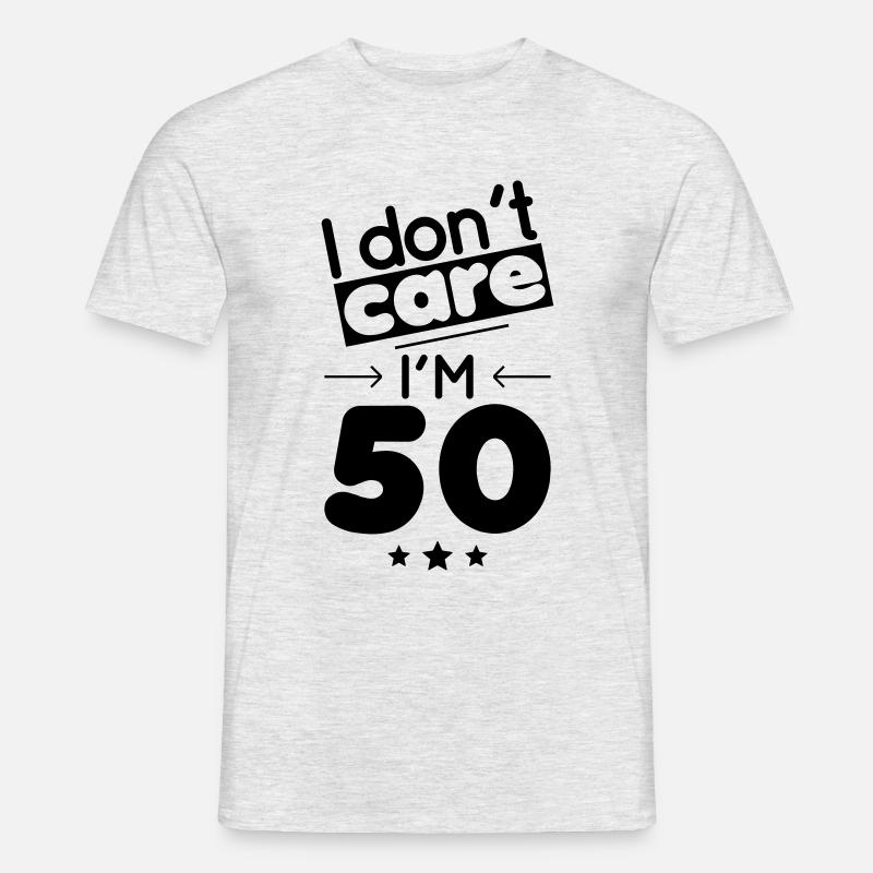 Compleanno 50 anni - Non mi interessa ho 50 anni - T-shirt uomo - grigio melange