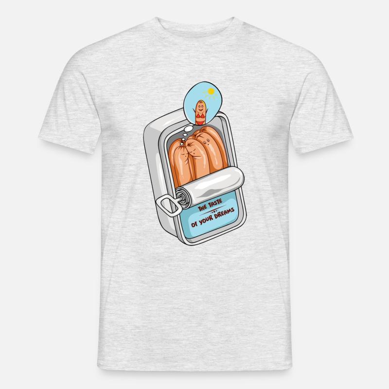 Der Geschmack deiner Träume - Männer T-Shirt - Grau meliert