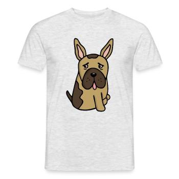 French Buldog - French Bulldog - Men's T-Shirt - heather grey - Front - AI Model Male 178 dark (178cm)
