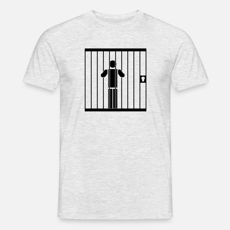 In Prison - Männer T-Shirt - Grau meliert