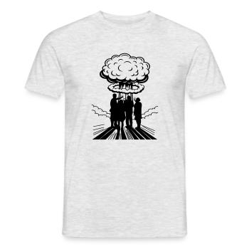| changeable de couleur Bombe atomique Selfie Explosion nucléaire - T-shirt homme - gris chiné - Devant - AI Model Male 178 dark (178cm)
