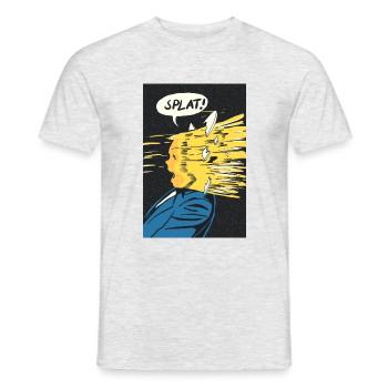 Splat! - Männer T-Shirt - Grau meliert - Vorne - AI Model Male 178 dark (178cm)