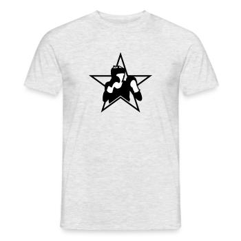 Boxeur Boxe Boxe Arts Martiaux Ring Sport - T-shirt homme - gris chiné - Devant - AI Model Male 178 dark (178cm)