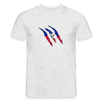 Cadeau griffe Wildland Haïti native - T-shirt homme - gris chiné - Devant - AI Model Male 178 dark (178cm)
