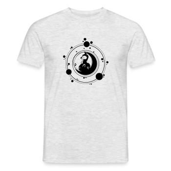 Fuchsmond - Männer T-Shirt - Grau meliert - Vorne - AI Model Male 178 dark (178cm)