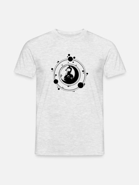 Fuchsmond - Männer T-Shirt - Grau meliert