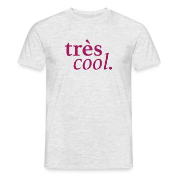 trescool bordeaux - Männer T-Shirt - Grau meliert - Vorne - AI Model Male 178 dark (178cm)