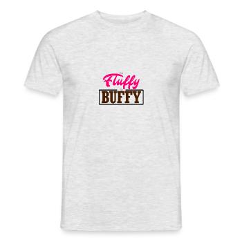 From Fluffy to Buffy - Männer T-Shirt - Grau meliert - Vorne - AI Model Male 178 dark (178cm)