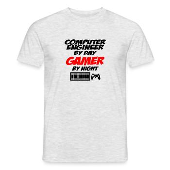 Computer engineer - Men's T-Shirt - heather grey - Front - AI Model Male 178 dark (178cm)
