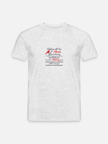 Noël avec toi au Ciel Cardinal - T-shirt homme - gris chiné