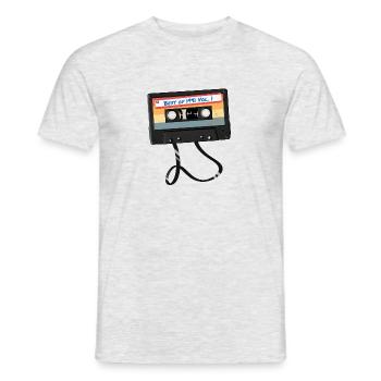 Vintage Musikkassette Geburtsjahr Best Of 1991 - Männer T-Shirt - Grau meliert - Vorne - AI Model Male 178 dark (178cm)