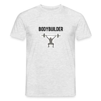 body builder - Men's T-Shirt - heather grey - Front - AI Model Male 178 dark (178cm)