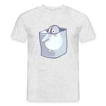 pingouin hyper - T-shirt homme - gris chiné - Devant - AI Model Male 178 dark (178cm)