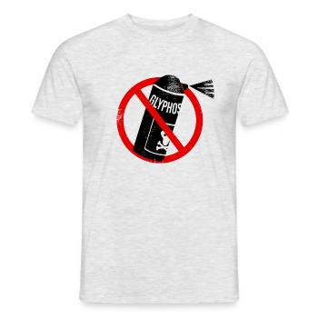 Stop Glyphosat - Männer T-Shirt - Grau meliert - Vorne - AI Model Male 178 dark (178cm)