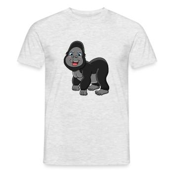 Gorilla - Männer T-Shirt - Grau meliert - Vorne - AI Model Male 178 dark (178cm)