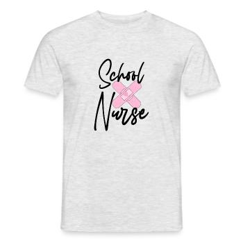 Nurse Doctor Superhero Nurse Heart Nurse - Men's T-Shirt - heather grey - Front - AI Model Male 178 dark (178cm)