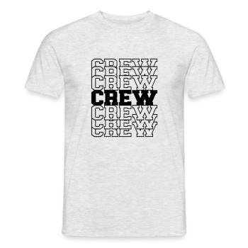 Équipage - T-shirt homme - gris chiné - Devant - AI Model Male 178 dark (178cm)