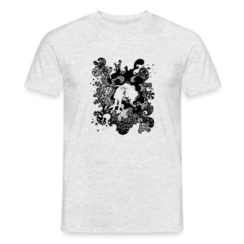 Dream Girl Embrace - Men's T-Shirt - heather grey - Front - AI Model Male 178 dark (178cm)
