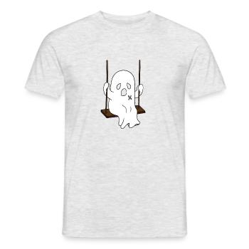 Drôle de fantôme Swing Rock - T-shirt homme - gris chiné - Devant - AI Model Male 178 dark (178cm)