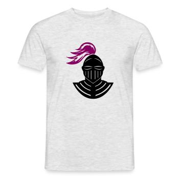 knight - Men's T-Shirt - heather grey - Front - AI Model Male 178 dark (178cm)