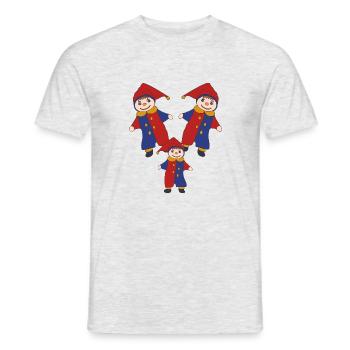 Punch and Judy Triple - Men's T-Shirt - heather grey - Front - AI Model Male 178 dark (178cm)