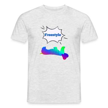 Freestyle Dackel - Männer T-Shirt - Grau meliert - Vorne - AI Model Male 178 dark (178cm)