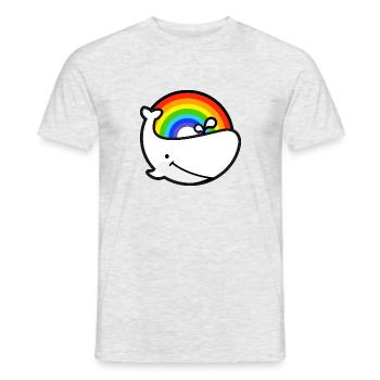baleine - T-shirt homme - gris chiné - Devant - AI Model Male 178 dark (178cm)