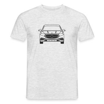 E Class Front Line Outline - Men's T-Shirt - heather grey - Front - AI Model Male 178 dark (178cm)