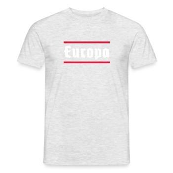 Europa - T-shirt homme - gris chiné - Devant - AI Model Male 178 dark (178cm)