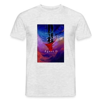 Agust D suga - T-shirt homme - gris chiné - Devant - AI Model Male 178 dark (178cm)