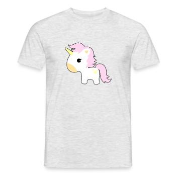 licorne - T-shirt homme - gris chiné - Devant - AI Model Male 178 dark (178cm)