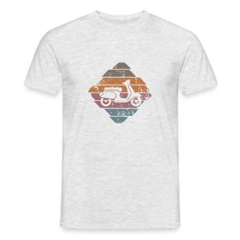 Moped - Männer T-Shirt - Grau meliert - Vorne - AI Model Male 178 dark (178cm)