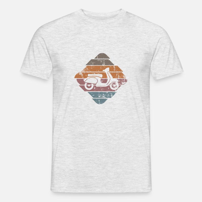 Moped - Männer T-Shirt - Grau meliert