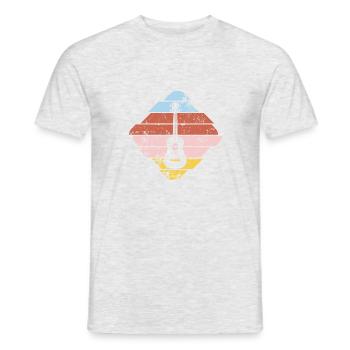 Ukulele - T-shirt homme - gris chiné - Devant - AI Model Male 178 dark (178cm)