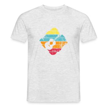 Ukulele - T-shirt homme - gris chiné - Devant - AI Model Male 178 dark (178cm)